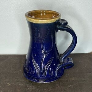 Artisan Blue Ceramic mug/vase